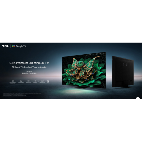 TCL 50C7K Τηλεόραση 50" 4K QD Mini-LED 144HZ TV (2025)